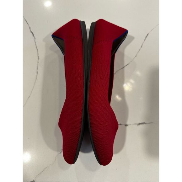 Rothy's The Flat Rounded Toe Cherry Red Ballet Flats Women’s Sz 9.5 - Picture 4 of 7
